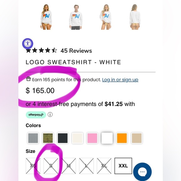 Aviator Nation Unisex White LOGO SWEATSHIRT/PULLOVER | PRELOVED!!💙🌈💙 - Picture 4 of 16